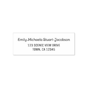 Elegant Modern Casual Contemporary Handwriting Self-inking Stamp