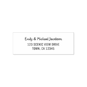 Elegant Modern Casual Handwriting for Couples Self-inking Stamp