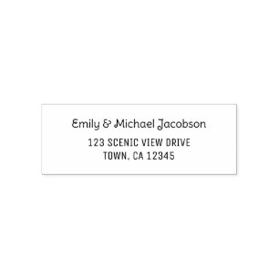 Elegant Modern Casual Handwriting for Couples Self-inking Stamp