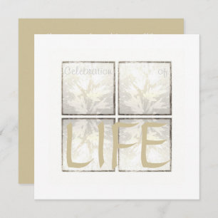 Elegant Modern Celebration of Life Invitation