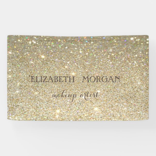 Elegant Modern Chic Glittery Bokeh, Banner (Horizontal)