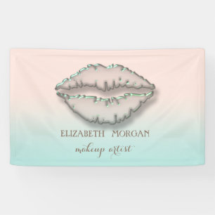 Elegant Modern Chic,Lips Banner