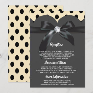 Elegant modern chic ribbon wedding program