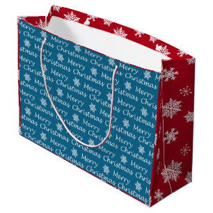 Elegant Modern Christmas Fa La La La   Large Gift Bag