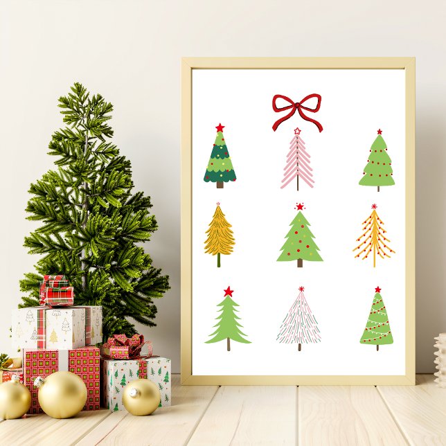 Elegant Modern Christmas Tree Art Print  (Creator Uploaded)
