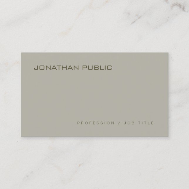 Elegant Modern Clean Design Professional Template Business Card (Front)