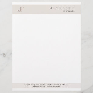 Elegant Modern Colour Harmony Monogram Template Letterhead