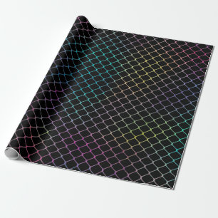 Elegant Modern Colourful Fence Chain Pattern Wrapping Paper