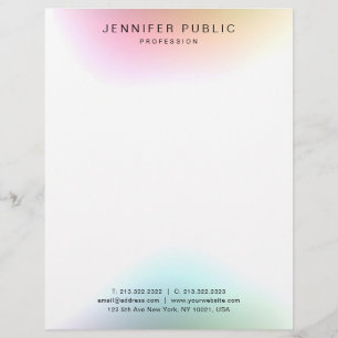 Elegant Modern Colourful Simple Design Template Letterhead
