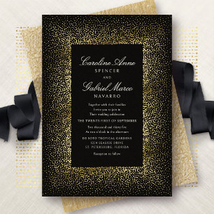 Elegant Modern Confetti Stars Wedding