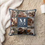 Elegant Modern Couple Photo Collage Personalized Throw Pillow<br><div class="desc">This 8 Photo Collage Modern Family Personalized Throw Pillow is the perfect way to turn your favourite family photos into a cute and trendy keepsake. With a simple, modern design and elegant Monogram, it's fully customizable to fit your style. Ideal for gifting on Mother’s Day, Father’s Day, birthdays, Christmas, anniversary...</div>