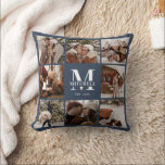 Elegant Modern Couple Photo Collage Personalized Throw Pillow<br><div class="desc">This 8 Photo Collage Modern Family Personalized Throw Pillow is the perfect way to turn your favourite family photos into a cute and trendy keepsake. With a simple, modern design and elegant Monogram, it's fully customizable to fit your style. Ideal for gifting on Mother’s Day, Father’s Day, birthdays, Christmas, anniversary...</div>