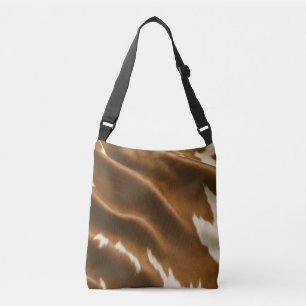 Elegant Modern Cow Faux Leather Collection Crossbody Bag