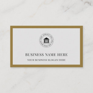 Elegant Modern Custom Logo Minimalist Simple Business Card