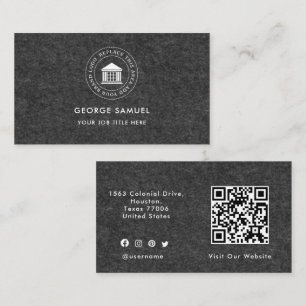 Elegant Modern Custom Logo Minimalist Simple Business Card