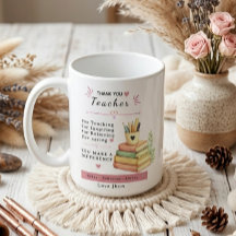 Elegant Modern Cute Aesthetic Teacher Gift Book
