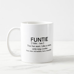 Elegant Modern Cute Funtie Definition Photo Auntie Coffee Mug