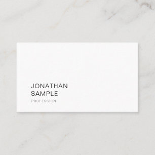 Elegant Modern Design Sleek Plain Professional Business Card