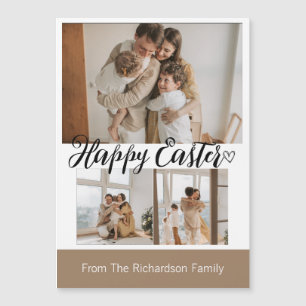 elegant modern Easter, family three photo collage
