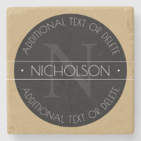 Elegant Modern Editable Monogram Black White Gold