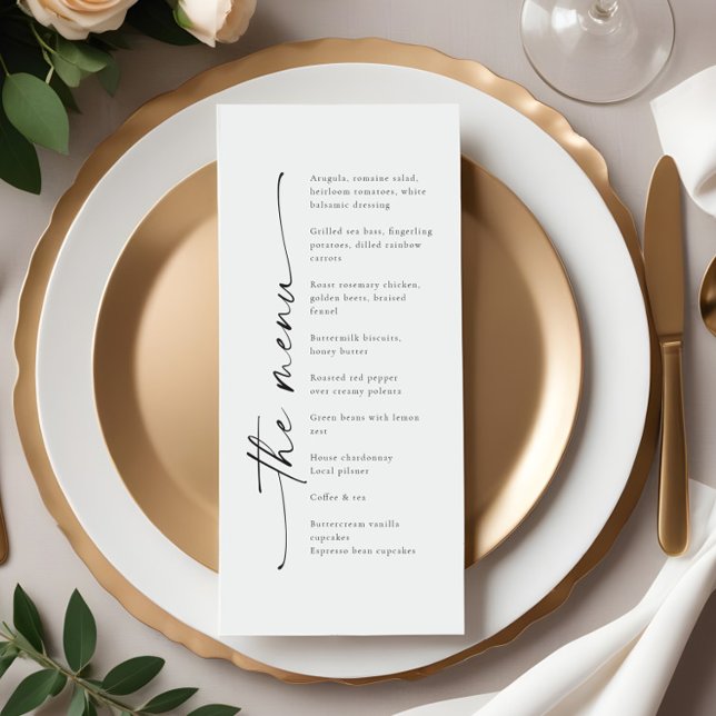 Elegant Modern Event or Wedding Reception Menu (Creator Uploaded)