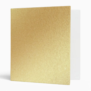 Elegant Modern Faux Gold Glitter Trendy Golden Binder
