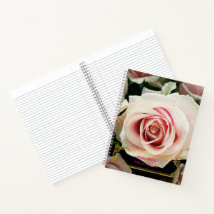 Elegant Modern Floral Gold Notebook