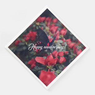 Elegant Modern Floral Napkin