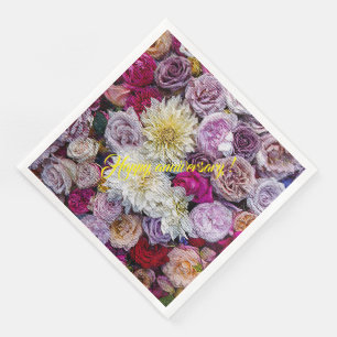 Elegant Modern Floral Napkin