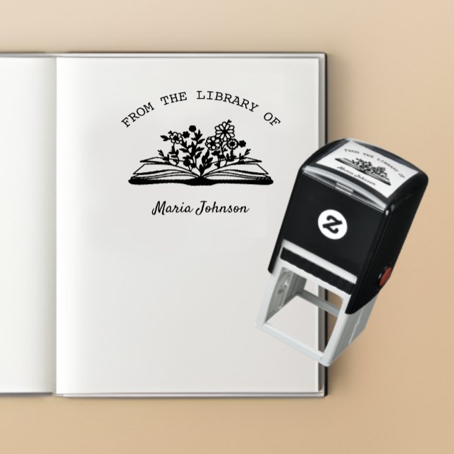 Elegant Modern From The Library Of | Ex Libris  Self-inking Stamp (From The Library Of  Ex Libris Self-inking Stamp)
