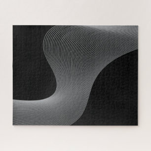 Elegant, modern, futuristic wave abstraction jigsaw puzzle