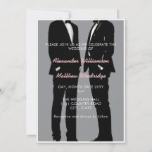 Elegant Modern Gay Men Wedding