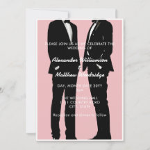 Elegant Modern Gay Men Wedding