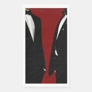 Elegant Modern Gay Men Wedding Napkin
