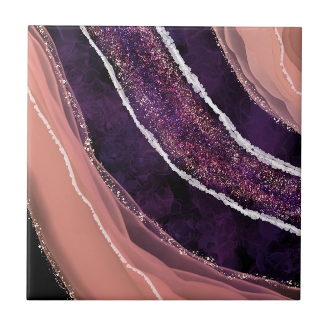 Elegant Modern Gemstone  Tile (Front)