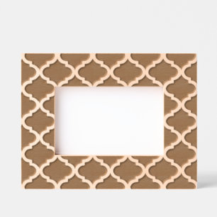 Elegant Modern Geometric Pattern Wooden Etched Frames