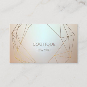 Elegant Modern  Geometric,Shiny Business Card