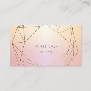 Elegant Modern  Geometric,Shiny Business Card