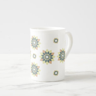 Elegant Modern Geometric Star Bursts Bone China Mug
