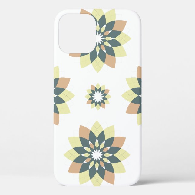 Elegant Modern Geometric Star Bursts Case-Mate iPhone Case (Back)