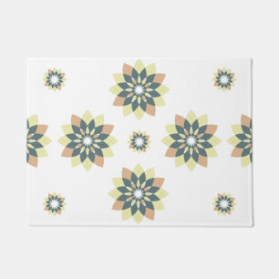 Elegant Modern Geometric Star Bursts Doormat