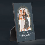 Elegant Modern Gift for Bestie BFF Photo Keepsake Plaque<br><div class="desc">Elegant Modern Gift for Bestie BFF Photo Keepsake</div>