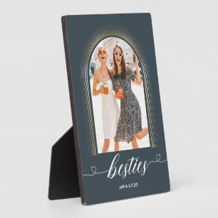 Elegant Modern Gift for Bestie BFF Photo Keepsake Plaque