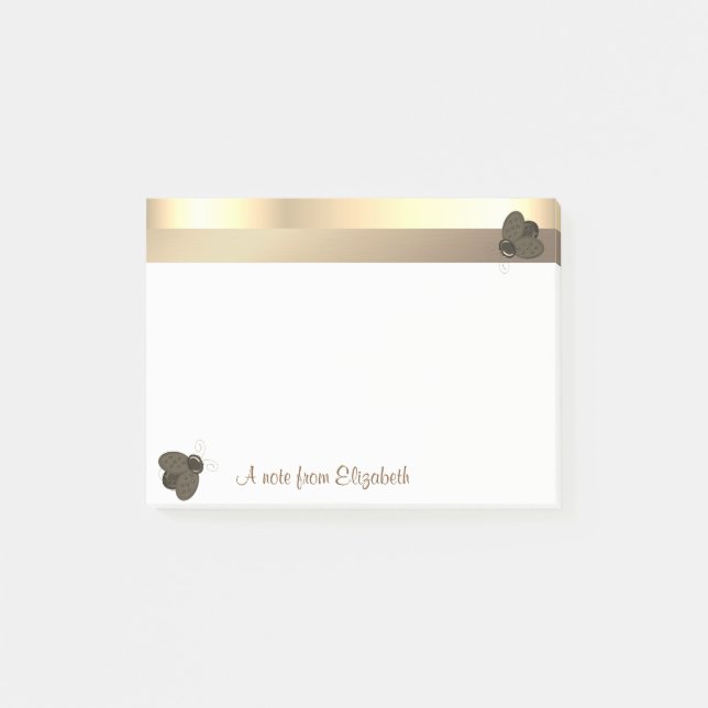 Elegant Modern Girly,Ladybugs -  Personalized Post-it Notes (Front)