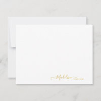 Elegant Modern Girly Script Metallic Gold