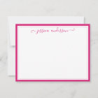Elegant Modern Girly Trendy Magenta Pink Script