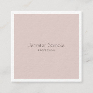 Elegant Modern Glamour Design Luxurious Template Square Business Card