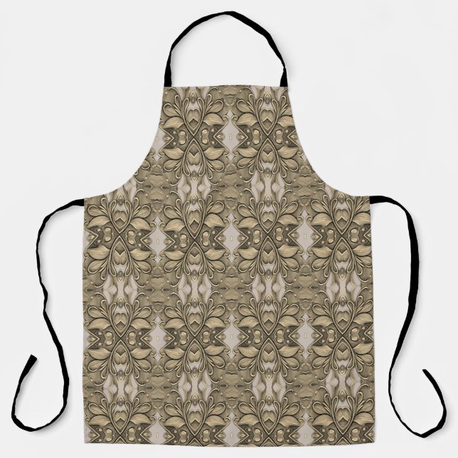 Elegant Modern Gold Decorative Apron (Front)