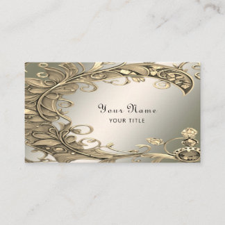 Elegant Modern Gold Decorative Business Card