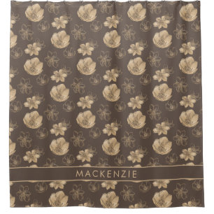 Elegant Modern Gold Foil Floral Pattern